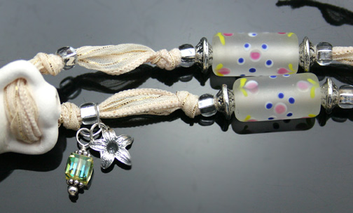 aromatherapy jewelry with beads and charms