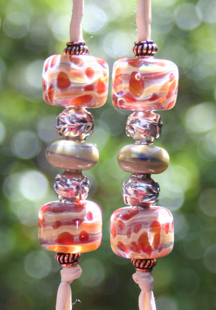 hand-made lampwork glass beads
