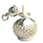 Sterling silver Genie Bottle Aromatherapy Jewelry