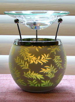 Asian-Inspired Green Leaf Aromatherapy Diffuser