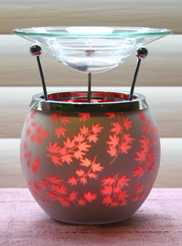 Asian-Inspired Red Leaf Aromatherapy Diffuser