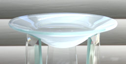 frosted glass dish for your aromatherapy diffuser
