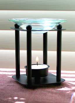 Elegant and modern Black Metal and Glass Aromatherapy Diffuser