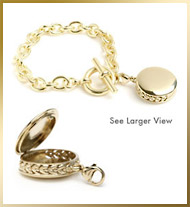 gold aromatherapy bracelet
