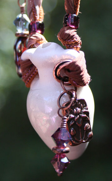 amphora jewelry hanging in the morning sunlight