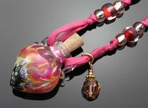 beautiful one-of-a-kind aromatherapy bottle necklaces