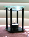 modern black metal and glass diffuser