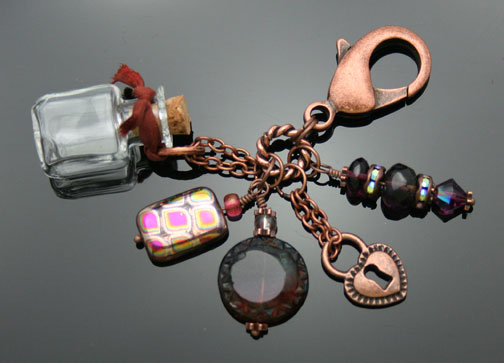 copper aromatherapy fob