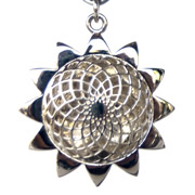 Shining Sun Aromatherapy Pendant with Chain: Sterling Silver